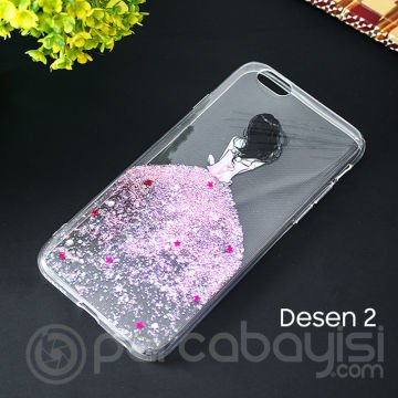 iPhone SE3-SE2 İPhone 8-7 Kılıf 3d Diamond Elbise Şeffaf Silikon Kılıf