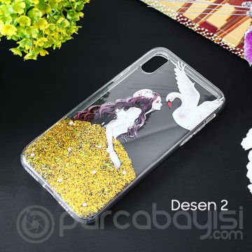 İphone X Xs 3d Diamond Elbise Şeffaf Silikon Kılıf