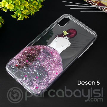 İphone X Xs 3d Diamond Elbise Şeffaf Silikon Kılıf