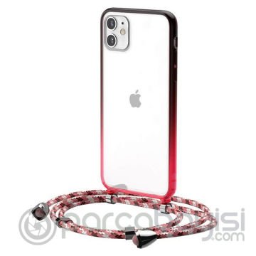 Baseus Element Crossbody Protective iPhone 11 6.1 Askılı Koruyucu Silikon Kılıf