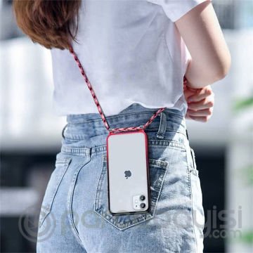 Baseus Element Crossbody Protective iPhone 11 6.1 Askılı Koruyucu Silikon Kılıf