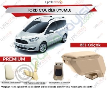 Ford Courier Uyumlu Bej Kolçak Kol Dayama Ultra Kaliteli