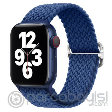 Ally Apple Watch 7-8 41mm 6-5-4 40mm Japon Tokalı Elastik Kayış Kordon 3-2-1 38mm