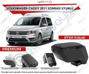 Vw Caddy 2011 Sonrası Uyumlu Siyah Kolçak Kol Dayama Ultra Kaliteli