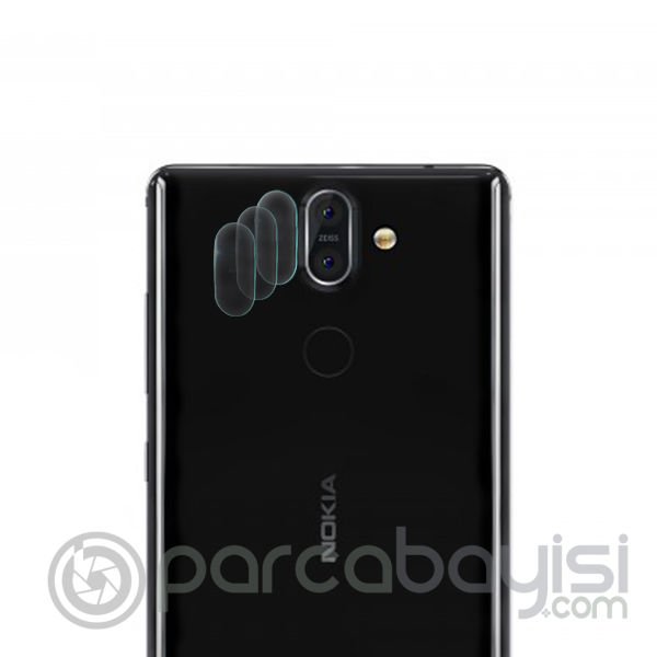 Gor Nokia 8 Sirocco Nano Kamera Koruyucu 3 Adet Set