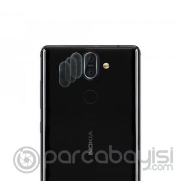 Gor Nokia 8 Sirocco Nano Kamera Koruyucu 3 Adet Set