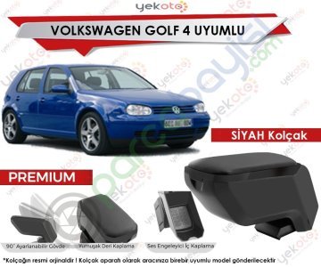 Vw Golf 4 Uyumlu Siyah Kolçak Kol Dayama Ultra Kaliteli