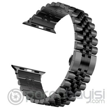 Ally Apple Watch 7-8 41mm 6-5-4 40mm Kayış Kordon Paslanmaz Çelik 3-2-1 38mm
