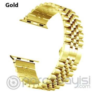 Ally Apple Watch 7-8 41mm 6-5-4 40mm Kayış Kordon Paslanmaz Çelik 3-2-1 38mm