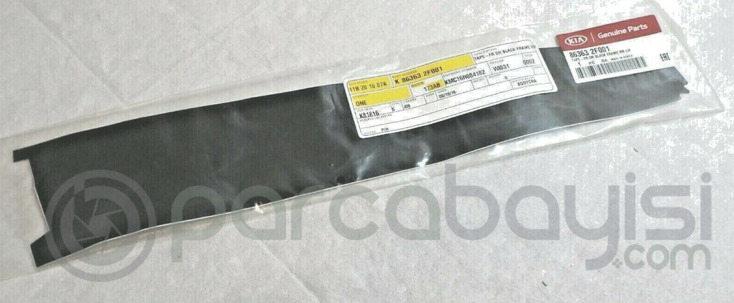 Kia Cerato Ön Kapı Bandı Siyah Direk Sol Orjinal | 863632F001