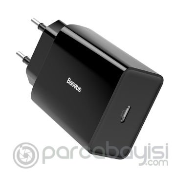 Baseus Speed Mini Quick Charger 20W Şarj Başlık Type-C Hızlı Şarj Adaptörü