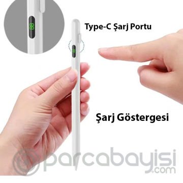 ALLY K-2268 Dijital Göstergeli Universal Kapasitif Stylus iPad Tablet Dokunmatik Kalem
