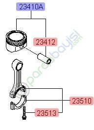 Piston Std Kia Rio/Stonıc Orjinal | 2304103Ab2
