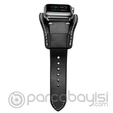Ally Apple Watch 7-8 41mm 6-5-4 40mm Hakiki Deri Kordon Kayış 3-2-1 38mm
