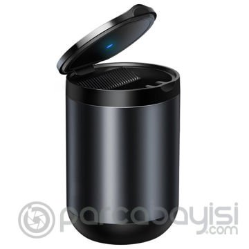 Baseus  Premium Car Ashtray Led Işıklı Taşınabilir Araba Küllük-Kül tablası