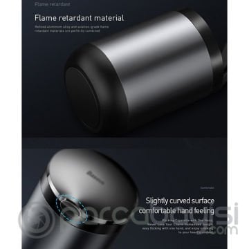 Baseus  Premium Car Ashtray Led Işıklı Taşınabilir Araba Küllük-Kül tablası
