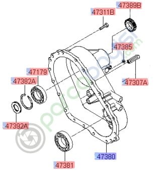 Kia Sorento Triger Kapağı Kompresör Orjinal | 47380H1010