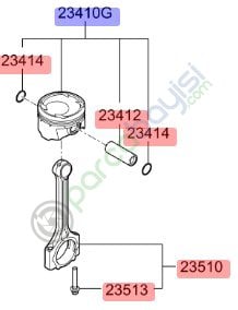Piston Pim Seti Kia Nıro Orjinal | 2304103Ha0