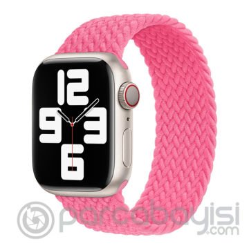 Ally Apple Watch 7-8 45mm 6-5-4 44mm Watch Ultra 49mm Single loop Plastik Kayış Kordon 3-2-1 42mm