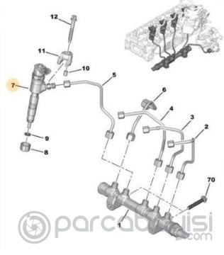 ENJEKTOR  3008 II (P84) DV6FC  120 BG PSA ORJİNAL | 9802776680