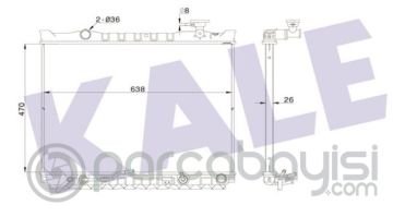 Kia Sorento Su radyatörü Kale | 253103E740K