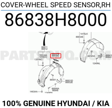 Rio Stonic Hız Sensörü Kapağı Sağ Orjinal | 86838H8000