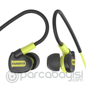 Fanbiya D1 Dinamik 3.5mm Su Geçimermez Heavy Bass Spor Kulaklık
