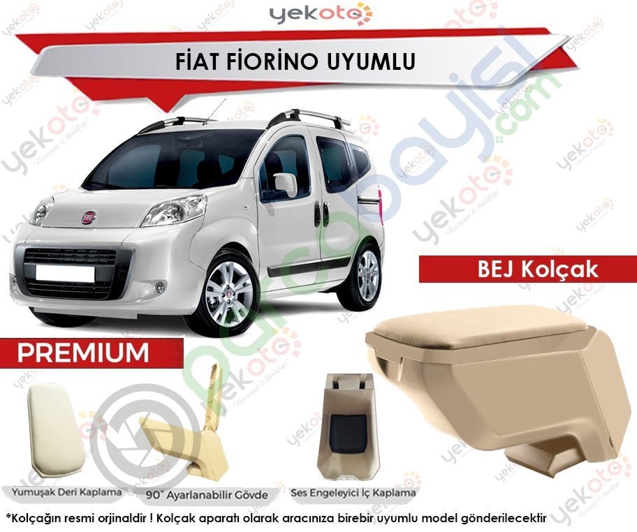 Fiat Fiorino Uyumlu Bej Kolçak Kol Dayama Ultra Kaliteli