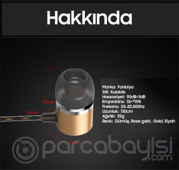 Fanbiya L2 Hi-Fi Metal Heavy Bass 3d Stereo Type-C Kulaklık