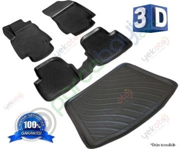 Hyundai İx35 2010-2015 Arası 3D Paspas Ve Bagaj Paspas Seti Havuzlu