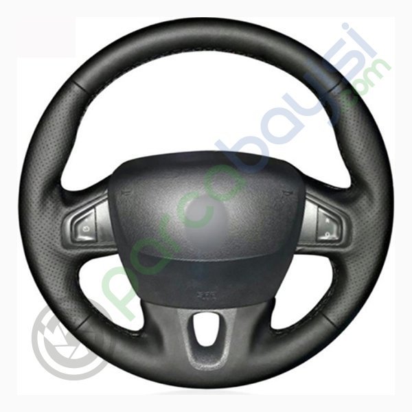 Renault Fluence 2009-16 Araca Özel Dikişli Deri Direksiyon Kılıfı