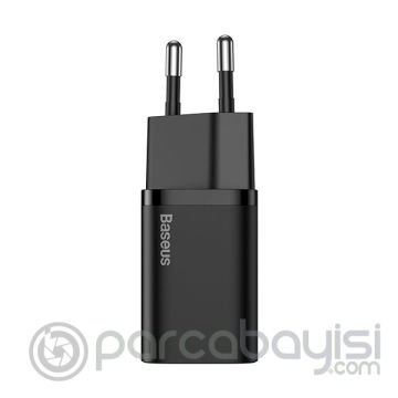 Baseus Super Si 20W PD Type-C Hızlı Şarj Adaptörü 20W İPhone 14-13- 12-11 Hızlı Şarj