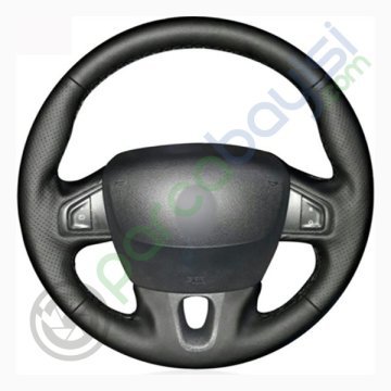 Renault Megane 2009-14 Araca Özel Dikişli Deri Direksiyon Kılıfı