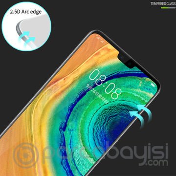 Huawei Mate 30 Full 3D Tempered Kırılmaz Cam Ekran Koruyucu