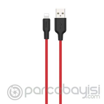 HOCO X21 Plus USB to iPhone Lightning Silikon Hızlı Şarj ve Data Kablosu