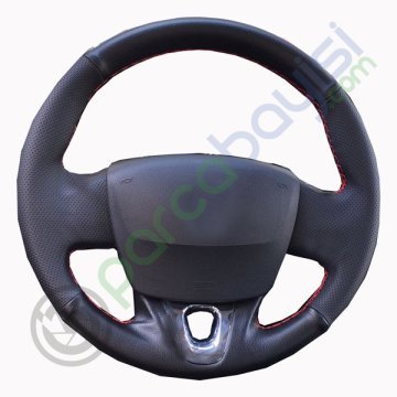 Renault Scenic 2013-16 Araca Özel Dikişli Deri Direksiyon Kılıfı