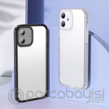 Baseus iPhone 12 Mini Kamera Lens Koruyuculu Frame Kılıf