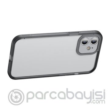 Baseus iPhone 12 Mini Kamera Lens Koruyuculu Frame Kılıf