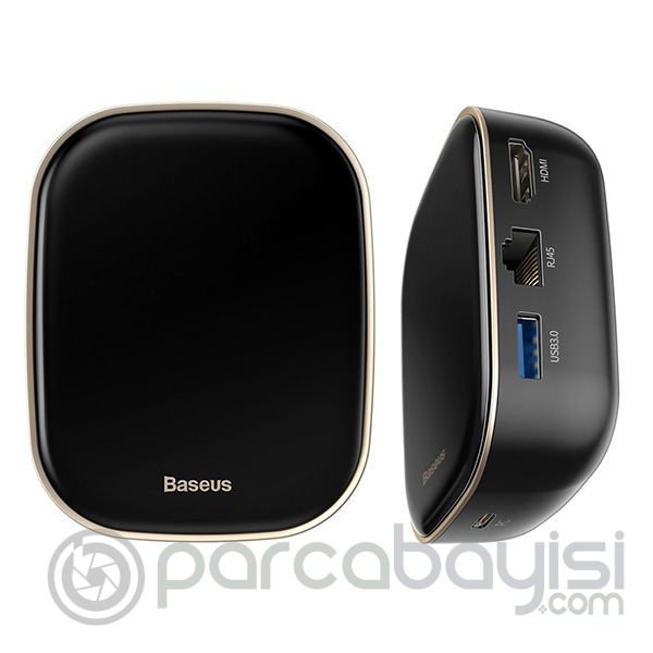 Baseus 6in1 USB Type C Çok Fonksiyonlu HUB, B 3.0,RJ45,HDMI,SD,micro SD)  60W