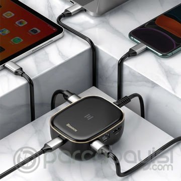 Baseus 6in1 USB Type C Çok Fonksiyonlu HUB, B 3.0,RJ45,HDMI,SD,micro SD)  60W