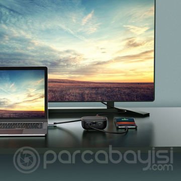 Baseus 6in1 USB Type C Çok Fonksiyonlu HUB, B 3.0,RJ45,HDMI,SD,micro SD)  60W