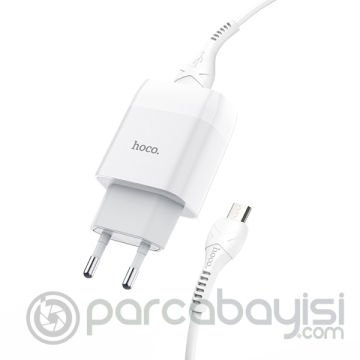 Hoco C73A Çift USB Girişli Hızlı Şarj Adaptörü ve Hızlı Micro Şarj Kablosu 1M