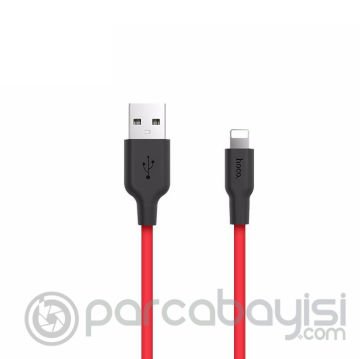 HOCO X21 USB to iPhone Lightning 2A Silikon Hızlı Şarj ve Data Kablosu