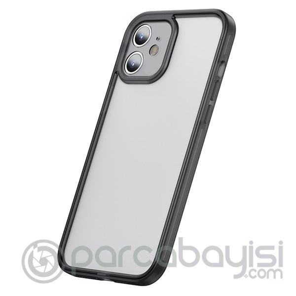 Baseus iPhone 12 6.1 Kamera Lens Koruyuculu Frame Kılıf