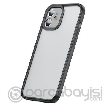 Baseus iPhone 12 6.1 Kamera Lens Koruyuculu Frame Kılıf