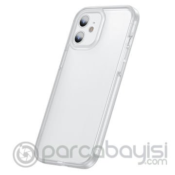 Baseus iPhone 12 6.1 Kamera Lens Koruyuculu Frame Kılıf