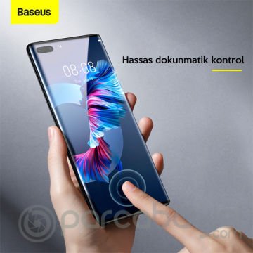 Baseus Huawei Mate40 Pro-Pro+-RS Porsche Design Full 0.25mm Kırılmaz Cam Ekran Koruyucu