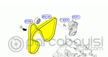Kia Rio V-Kayışı Orjinal | 2521207003
