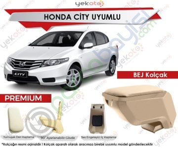Honda City Uyumlu Bej Kolçak Kol Dayama Ultra Kaliteli