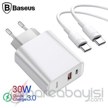 Baseus Speed PPS Hızlı Şarj C+U 30W（ 1metre) Usb C to Usb C Şarj Kablosu